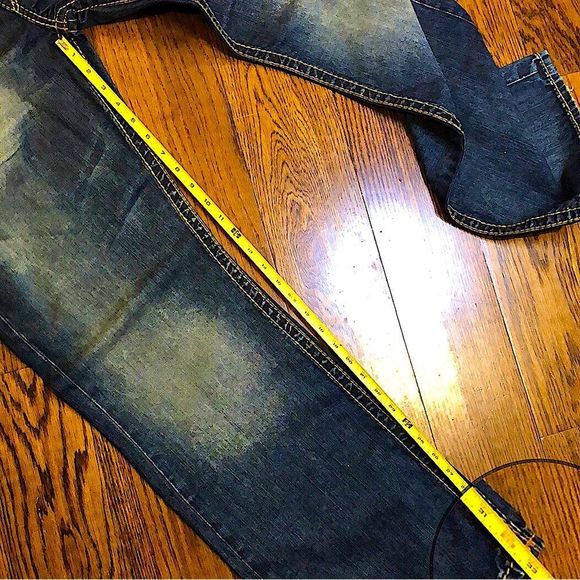 TRUE RELIGION Men’s Boot Cut Button Pockets Denim Jeans 38x33 NWT - Picture 6 of 12